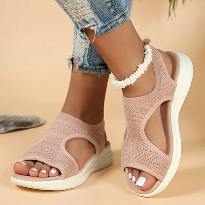 Livilla Knit Sport Sandals with Open Toe