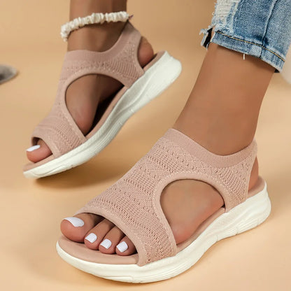Livilla Knit Sport Sandals with Open Toe