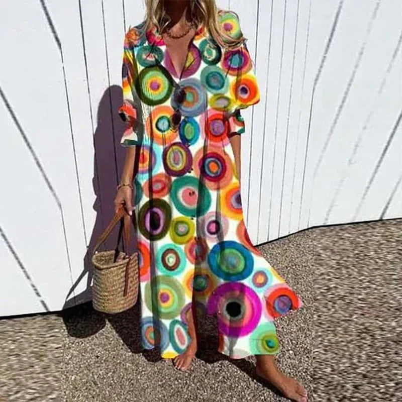 Gintare Floral Midi Shirt Dress