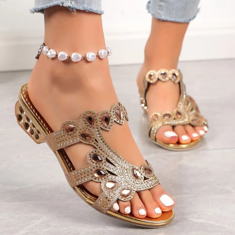 Sarolta Open Toe Embellished Sandals