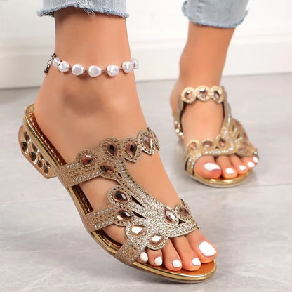 Sarolta Open Toe Embellished Sandals
