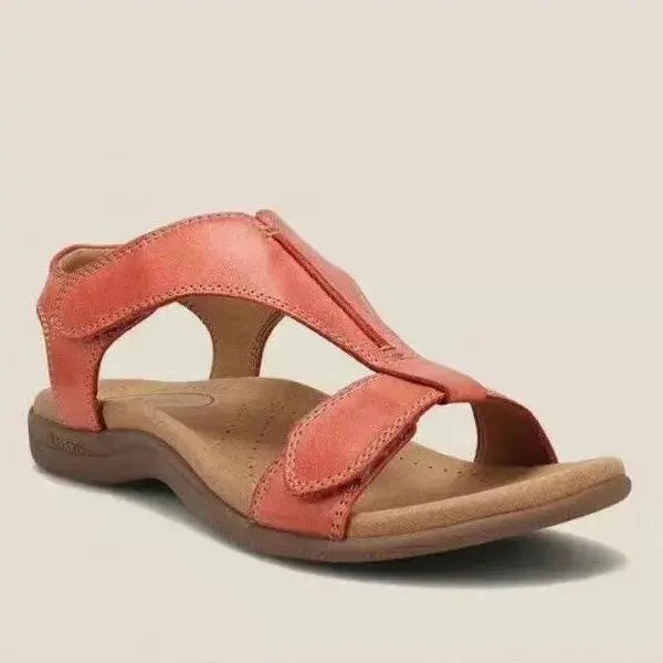 Haremburge Open Toe Velcro Strap Sandals
