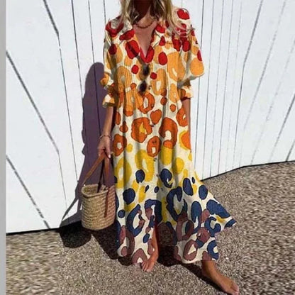 Gintare Floral Midi Shirt Dress