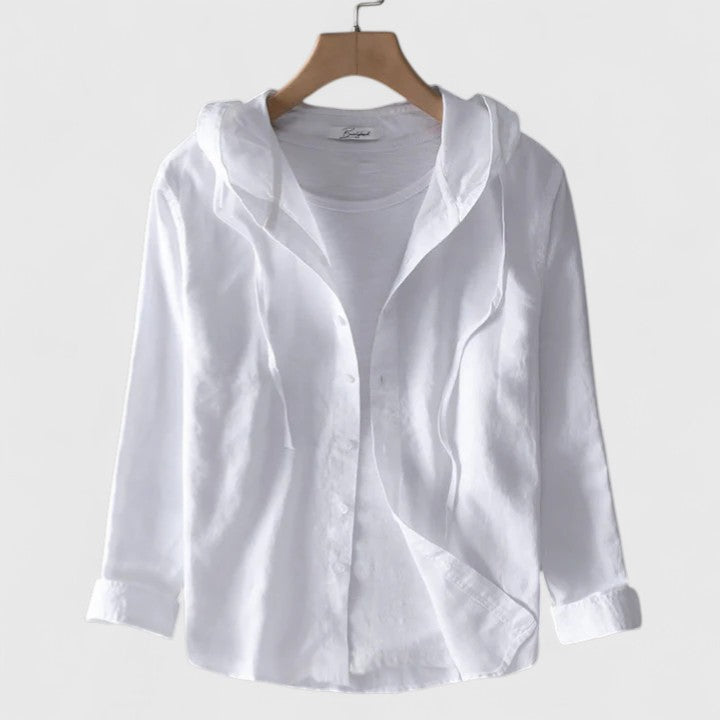 Dodane Hooded Button-Down Shirt