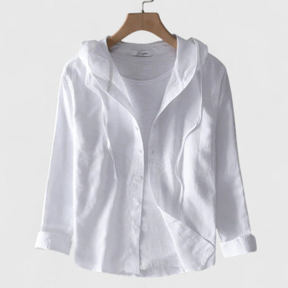 Dodane Hooded Button-Down Shirt