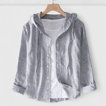 Dodane Hooded Button-Down Shirt