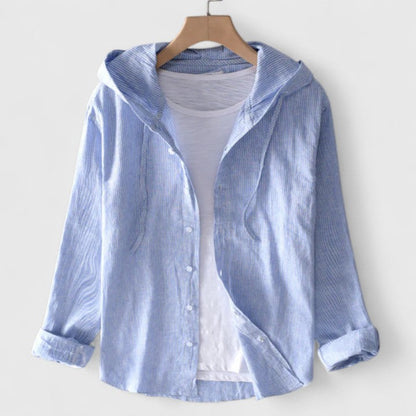 Dodane Hooded Button-Down Shirt