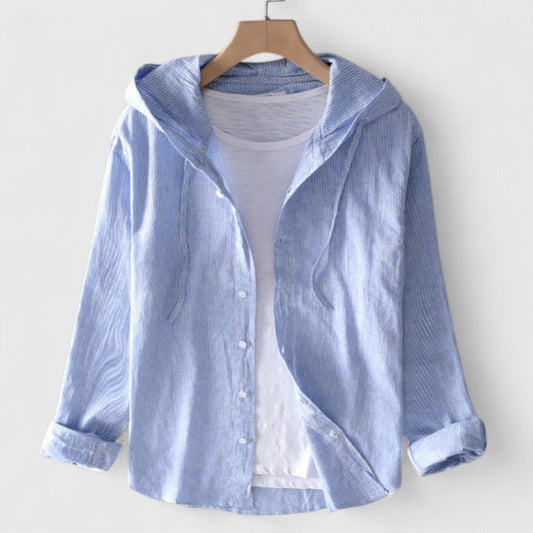 Dodane Hooded Button-Down Shirt