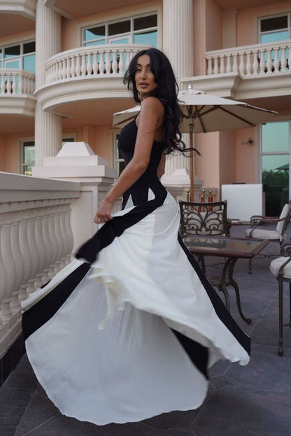 Amalthea Wedding Guest Sleeveless Maxi Dress with V-Neck