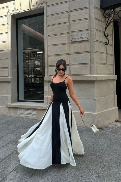 Amalthea Wedding Guest Sleeveless Maxi Dress with V-Neck