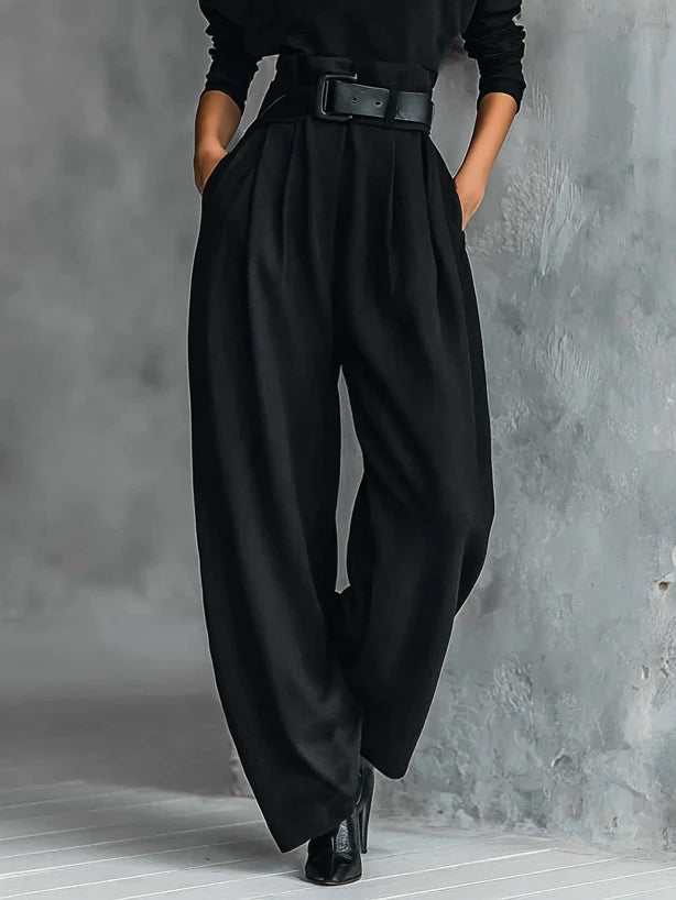 Neeltje High-Neck Wide Leg Two-Piece Set