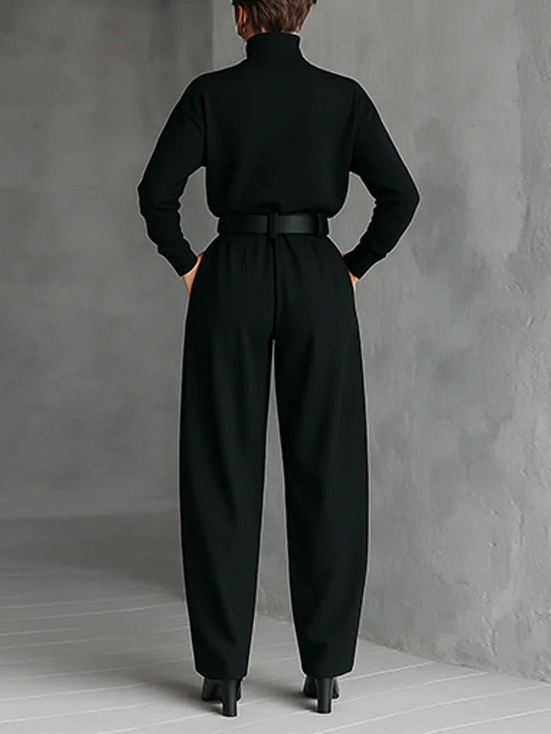 Neeltje High-Neck Wide Leg Two-Piece Set