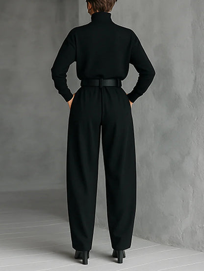 Neeltje High-Neck Wide Leg Two-Piece Set