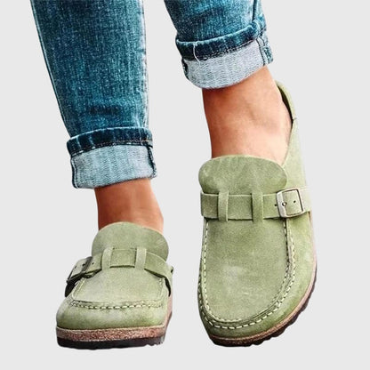 Jimena Buckle Strap Mule Clogs