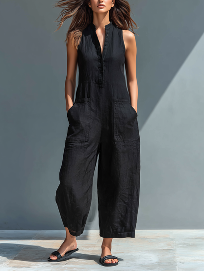 Eleri Sleeveless Wide Leg Jumpsuit