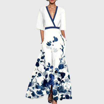 Nikoleta Floral Wrap Maxi Dress