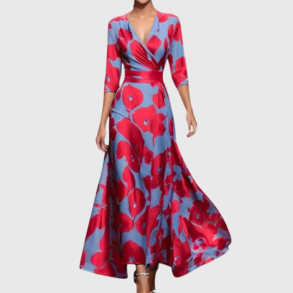 Nikoleta Floral Wrap Maxi Dress