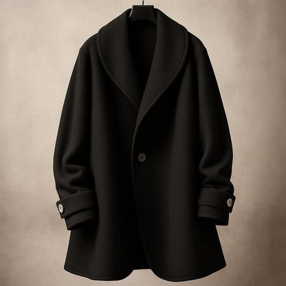Auberte Oversized Swing Coat with Lapel