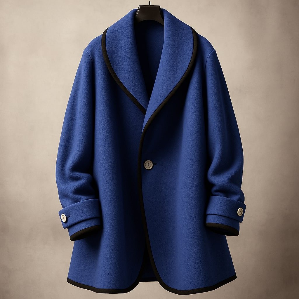 Auberte Oversized Swing Coat with Lapel