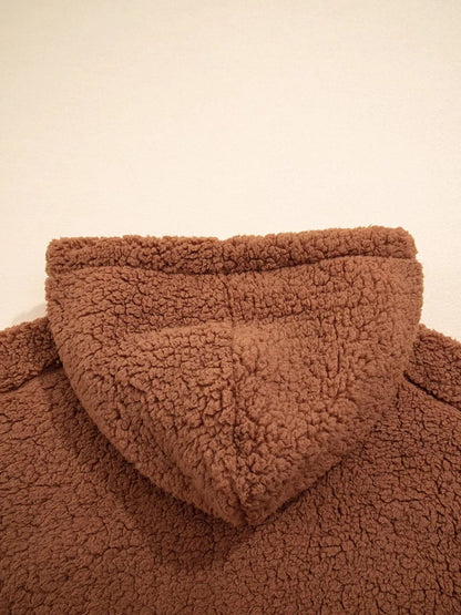 Aubree Oversized Teddy Zip-Up Jacket