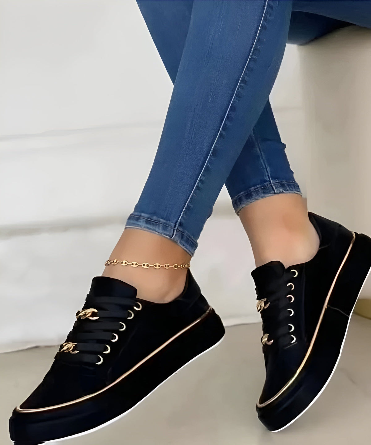 Ismaine Lace-Up Platform Sneakers