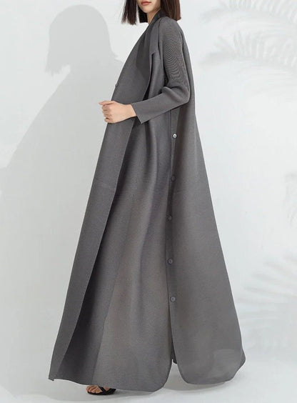Mahalt A-Line Wrap Maxi Dress with Belt