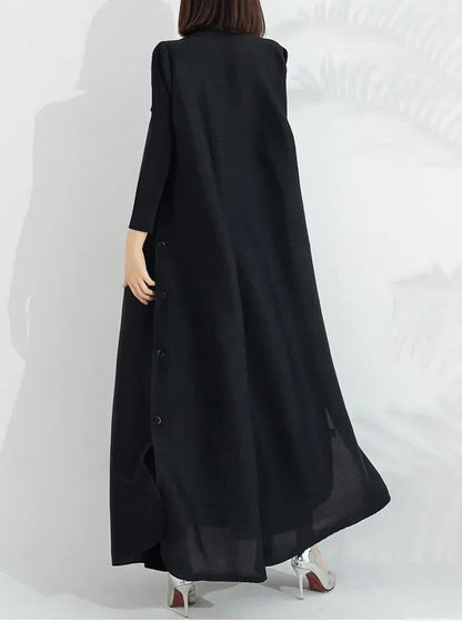 Mahalt A-Line Wrap Maxi Dress with Belt