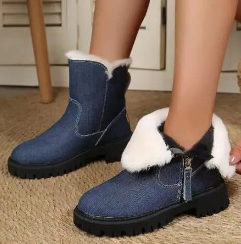 Valburge Lug Sole Snow Boots for Winter Days