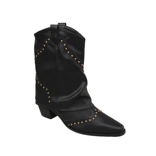 Odilia Studded Western Ankle Boots for Concerts