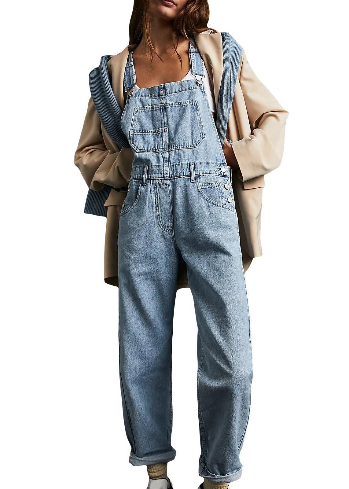 Hildeburge Denim Straight Leg Overall