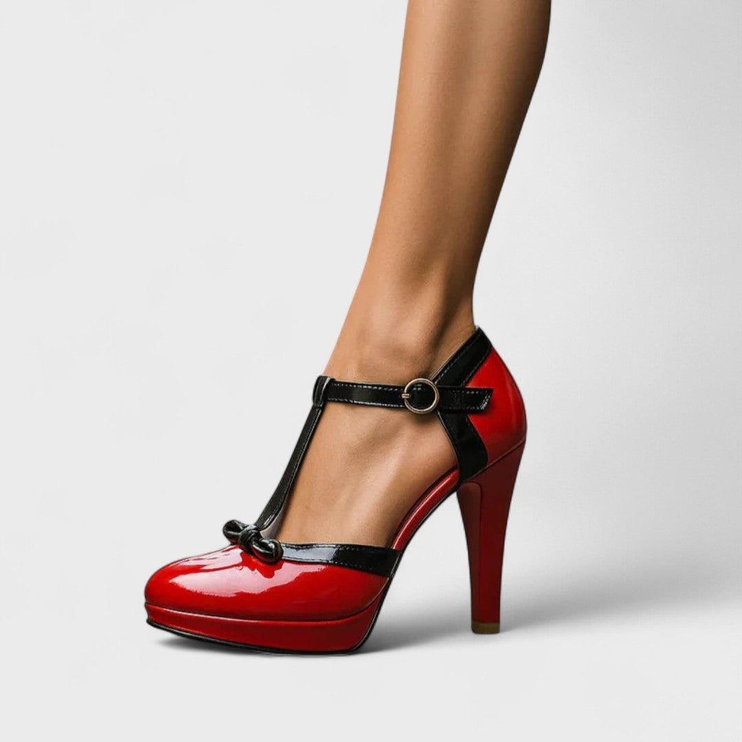 Norgarde Platform T-Strap Heels