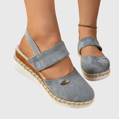 Jausserande Slingback Platform Espadrille Sandals