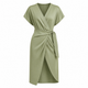 Seraphina Elegant Wrap Midi Dress