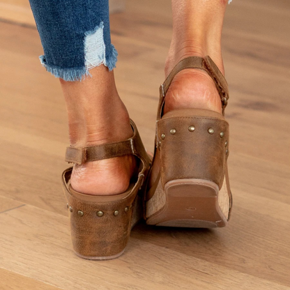 Kiyomi Platform Wedge Sandals with Open Toe