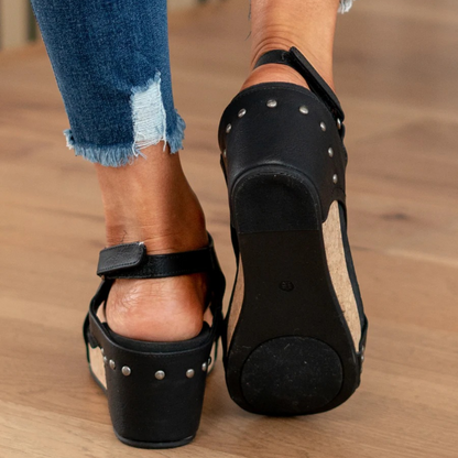 Kiyomi Platform Wedge Sandals with Open Toe