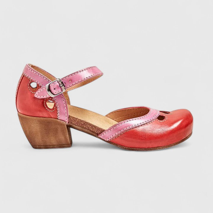 Sophronia Ankle Strap Block Heel Sandals