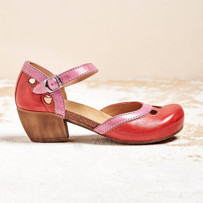 Eirene Ankle Strap Mary Jane Flats
