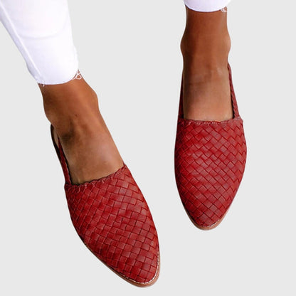 Kunigonde Woven Open Toe Loafers