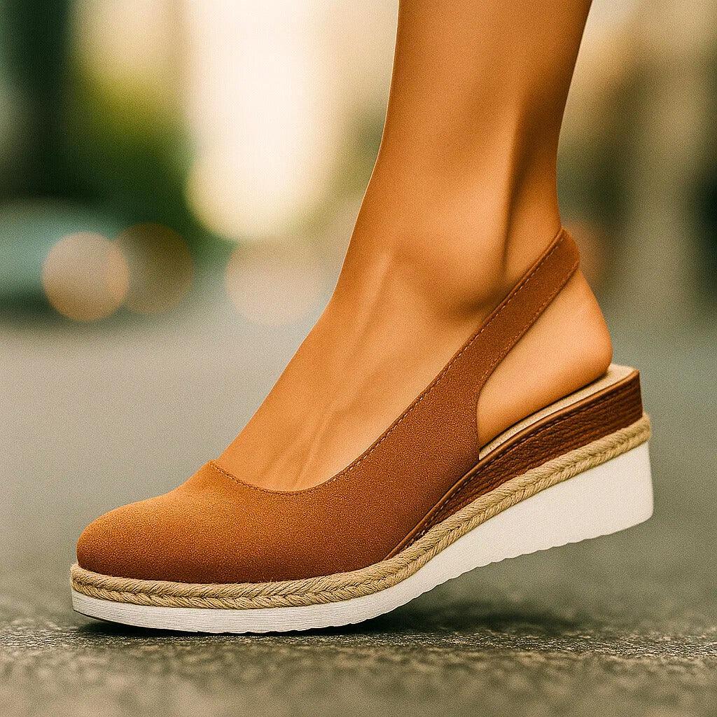 Caoimhe Platform Slingback Wedge Heels