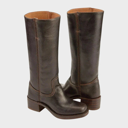 Rothaide Block Heel Knee-High Western Boots
