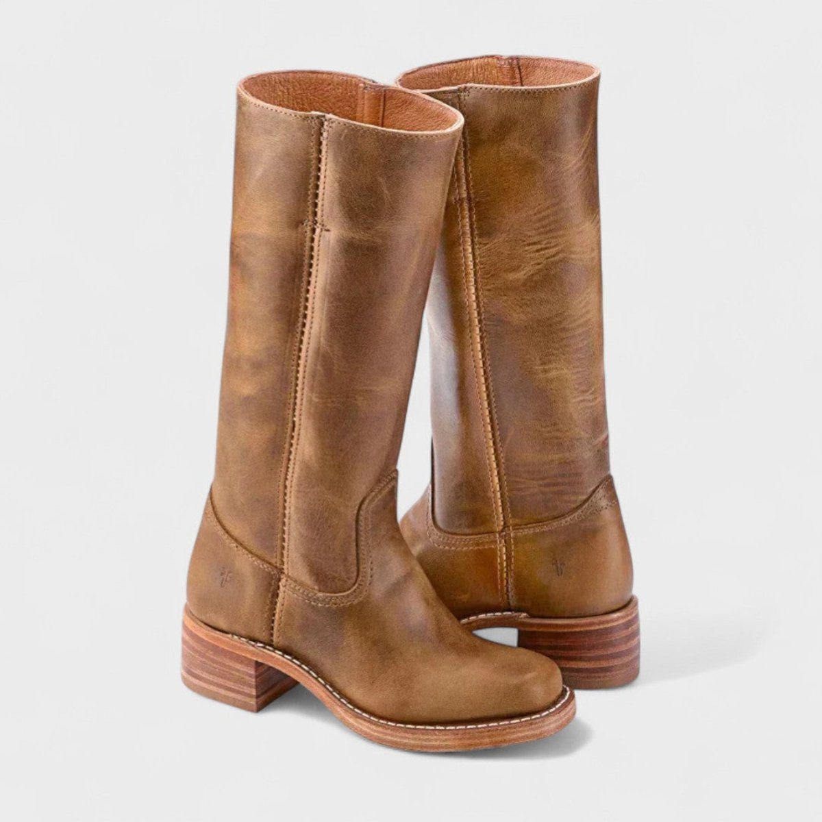 Rothaide Block Heel Knee-High Western Boots