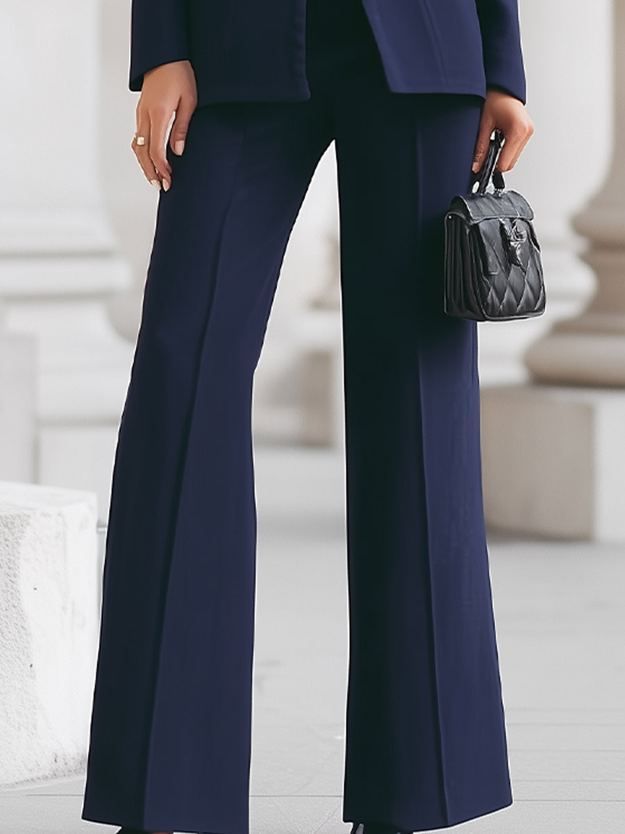 Ermessenda Blazer Suit Set with Long Sleeves