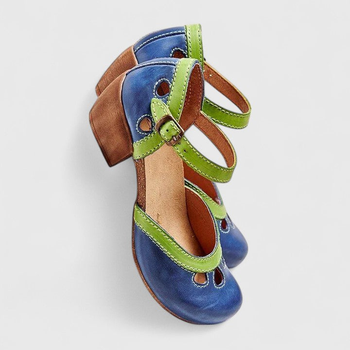Sophronia Ankle Strap Block Heel Sandals