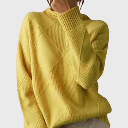 Helvide Ribbed Knit Turtleneck Sweater