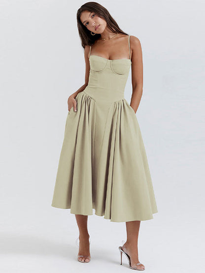 Milica Wedding Guest A-Line Midi Dress