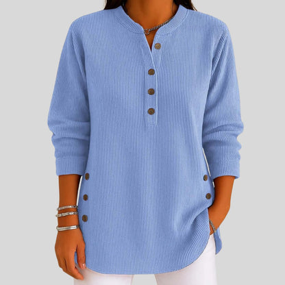Jehane Ribbed Knit Crew Neck Pullover
