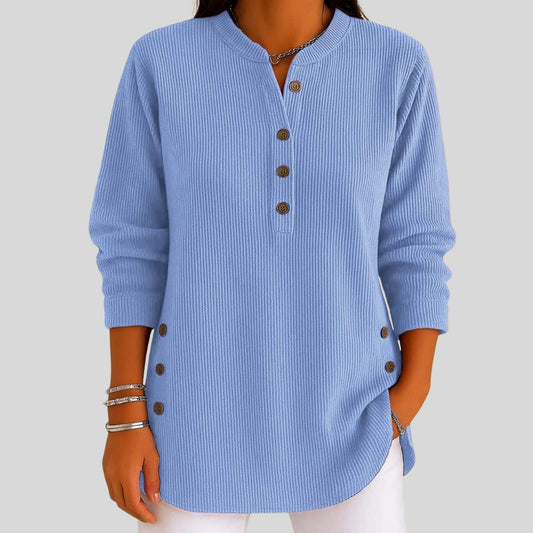 Jehane Ribbed Knit Crew Neck Pullover