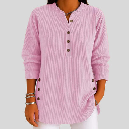 Jehane Ribbed Knit Crew Neck Pullover
