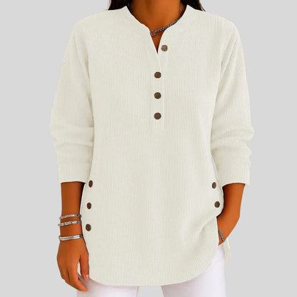 Jehane Ribbed Knit Crew Neck Pullover