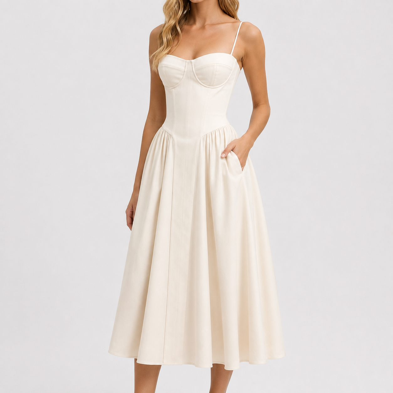 Vivienne Elegant Midi Dress
